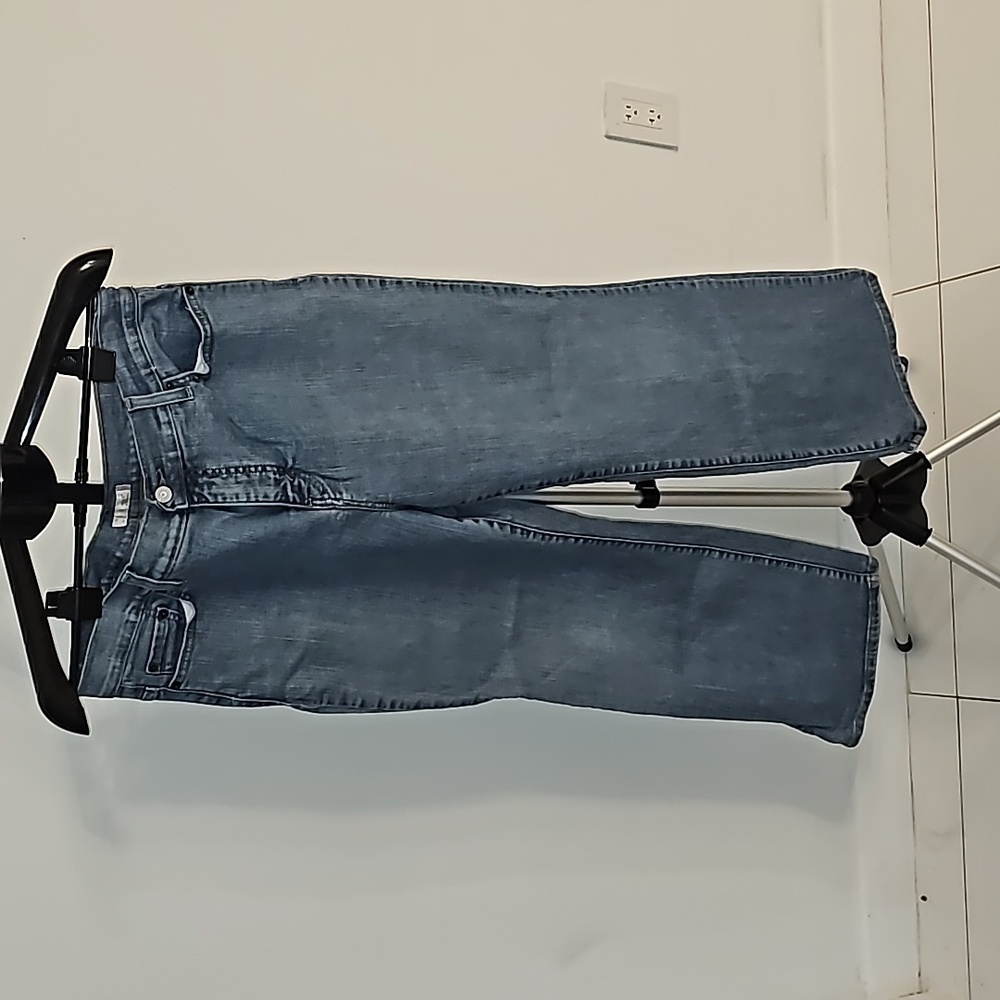Levi's 512 perfect slimming boot cut blue jean size 16 short - Picture 1 of 4